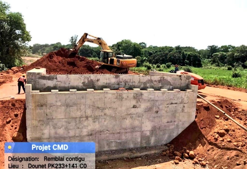 Route Nationale N°1 COYAH-MAMOU-DABOLA (370km) : Les travaux sur les ouvrages de franchissement se poursuivent
