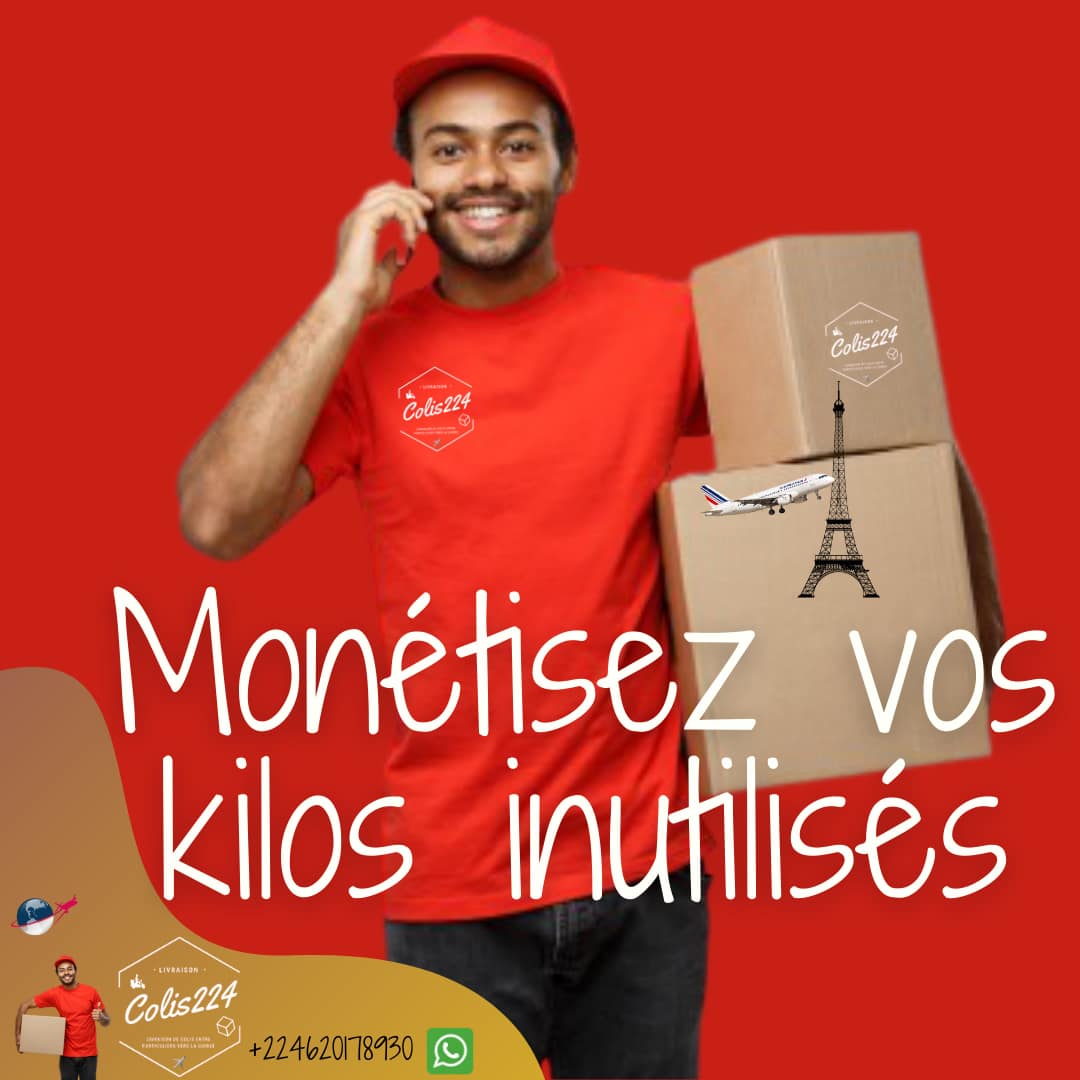 colis224.com permet aux voyageurs d'acheter et de revendre des #kilos de bagages inutilisés.