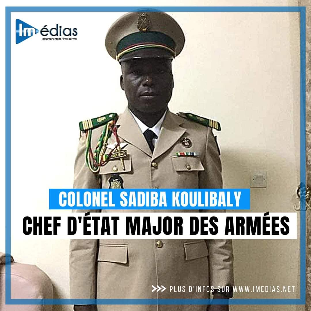 Col Sadiba Koulibaly chef d'Etat major des armées