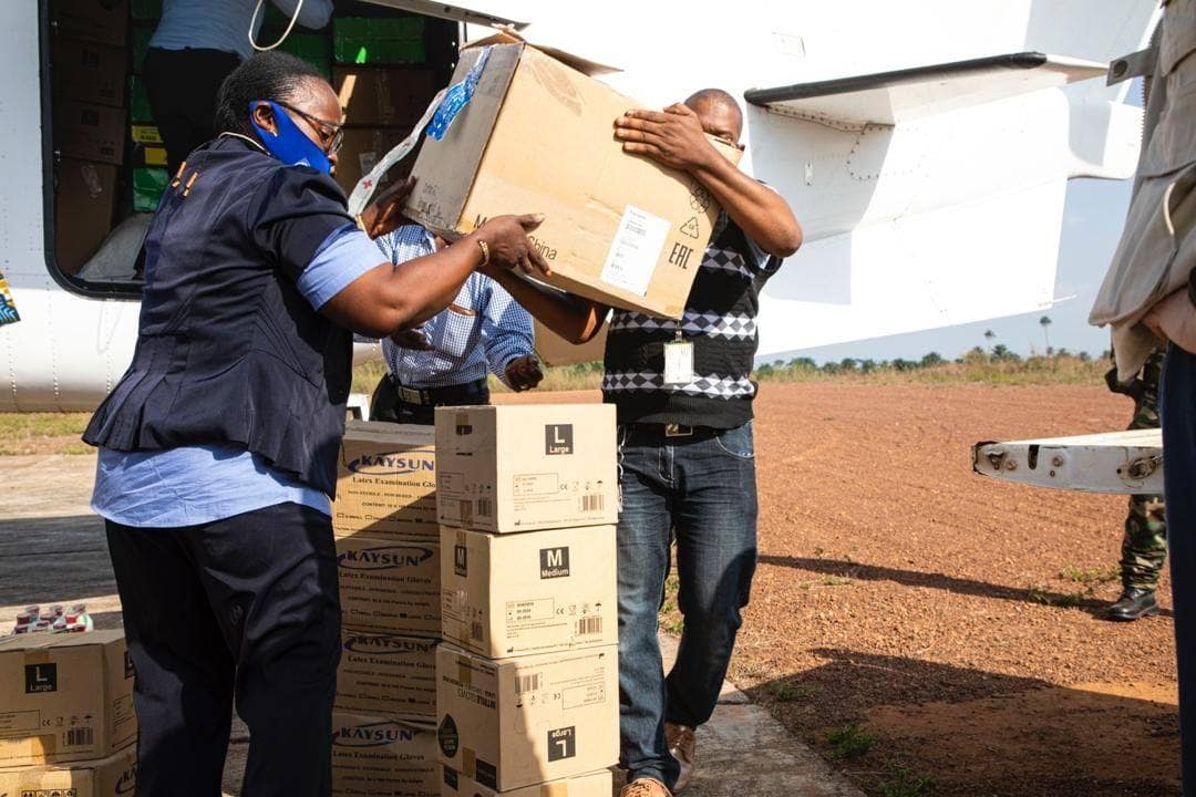 dispositif logistique pour la réponse contre Ebola à N'Zérékoré