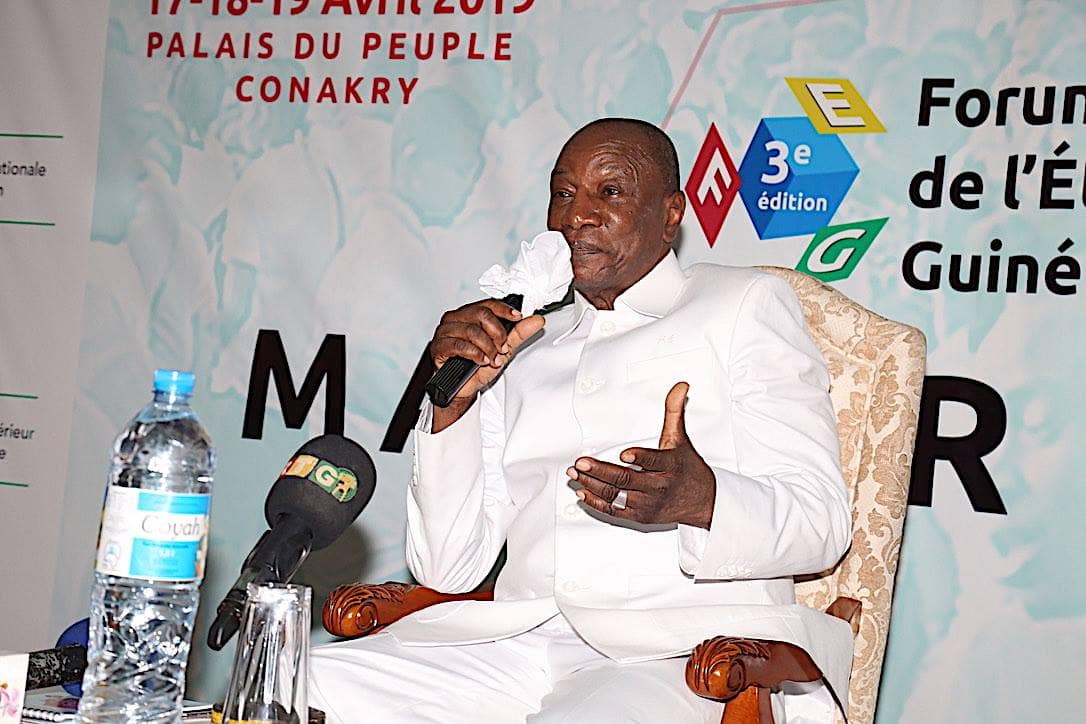 Le Président Alpha Condé au Forum de l’Etudiant Guinéen