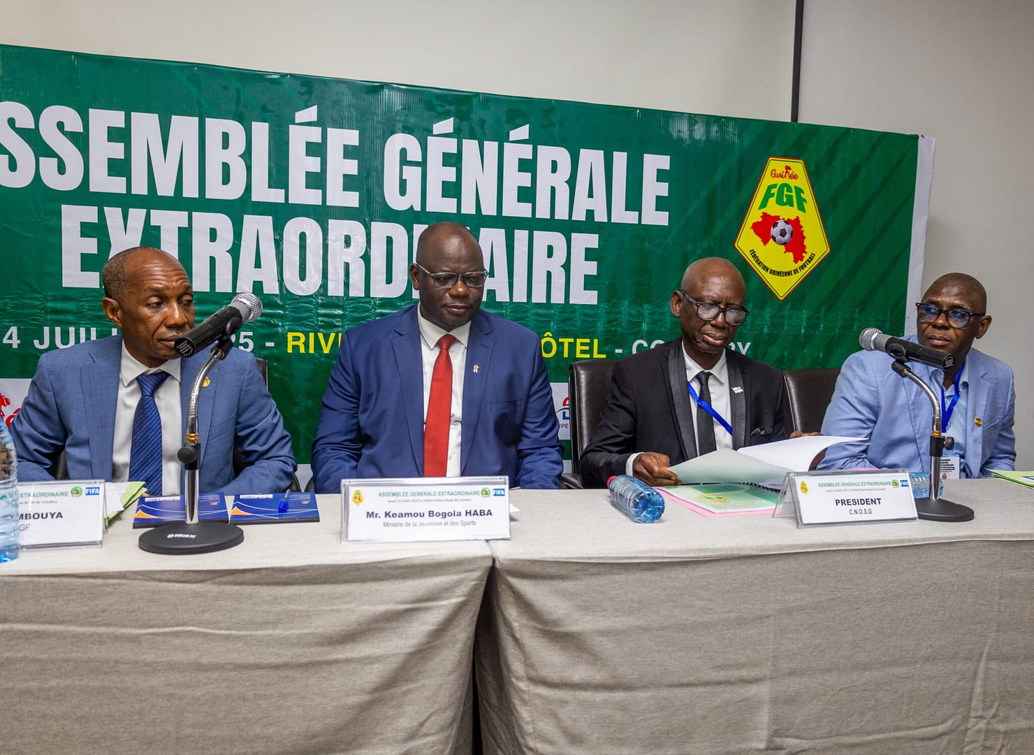 Président de la FGF et le ministre Bogola Haba