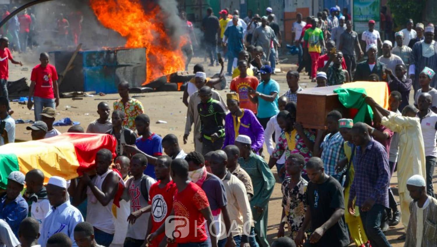 enterrement de manifestants guinéens