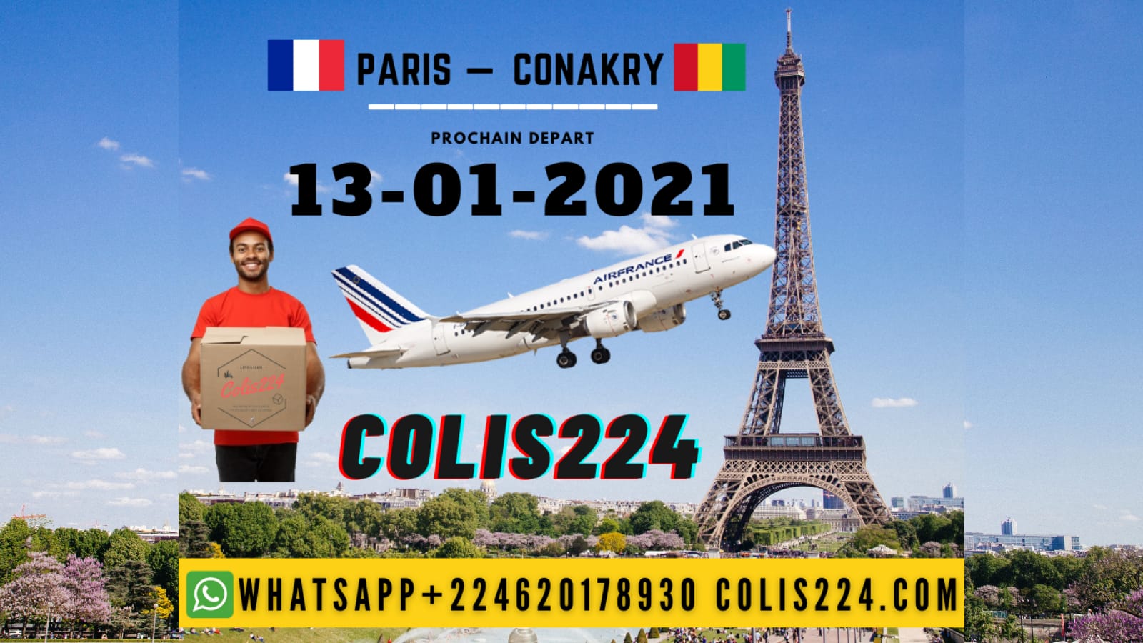 Prochain départ colis224