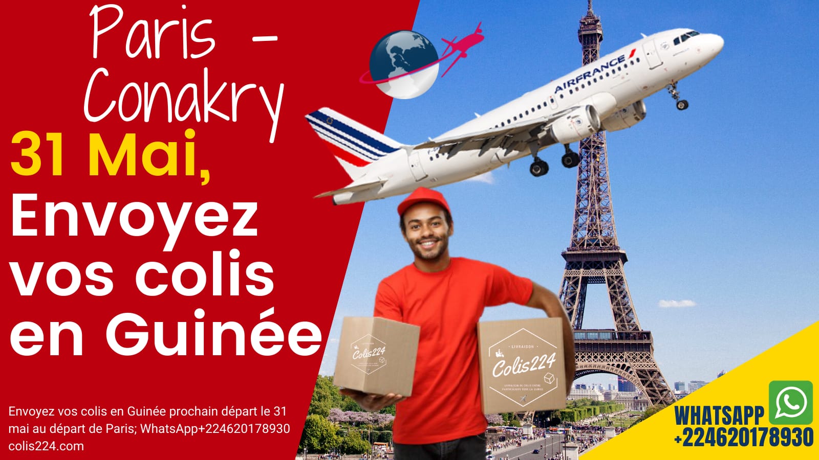 Urgent prochain départ !!! Besoin d'expédier un colis en Guinée !