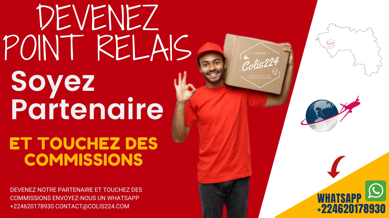 Devenez partenaire point relais colis224