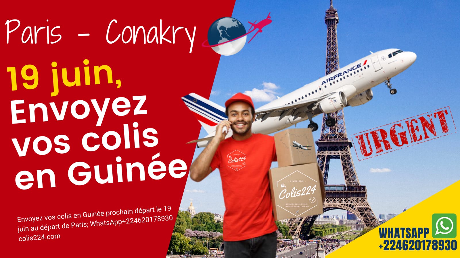 Besoin d'expédier un colis en Guinée !