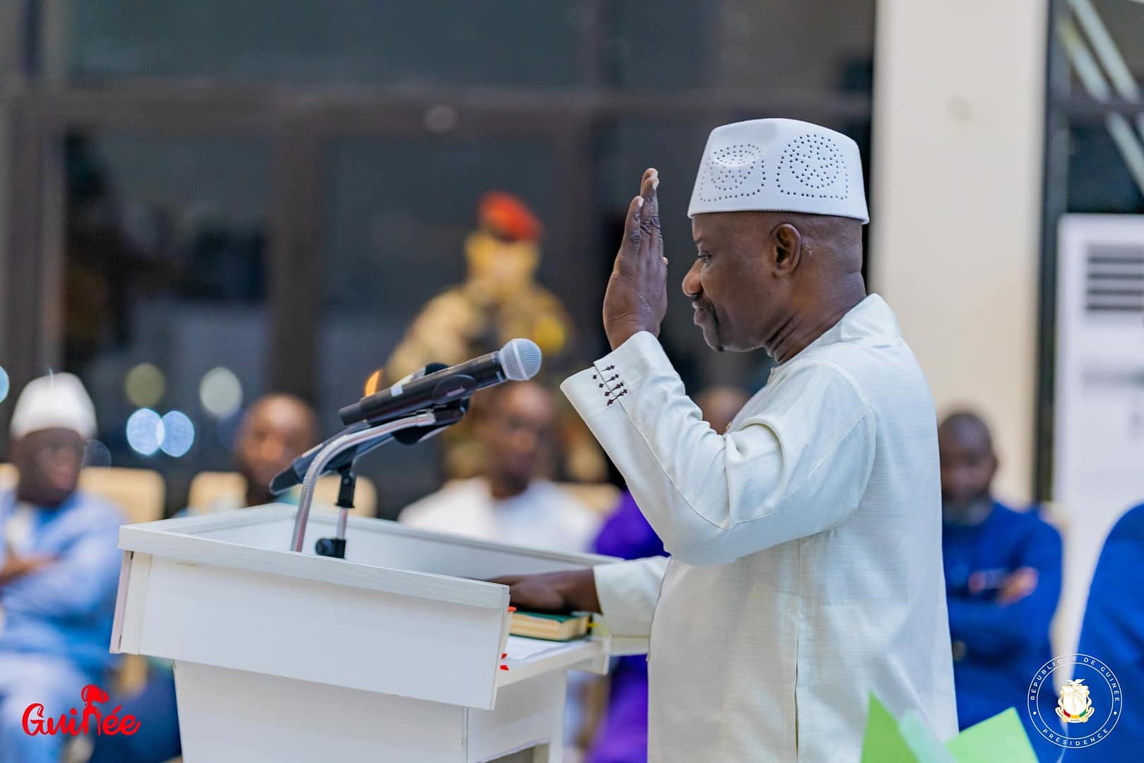 prestation de serment au palais Mohamed V