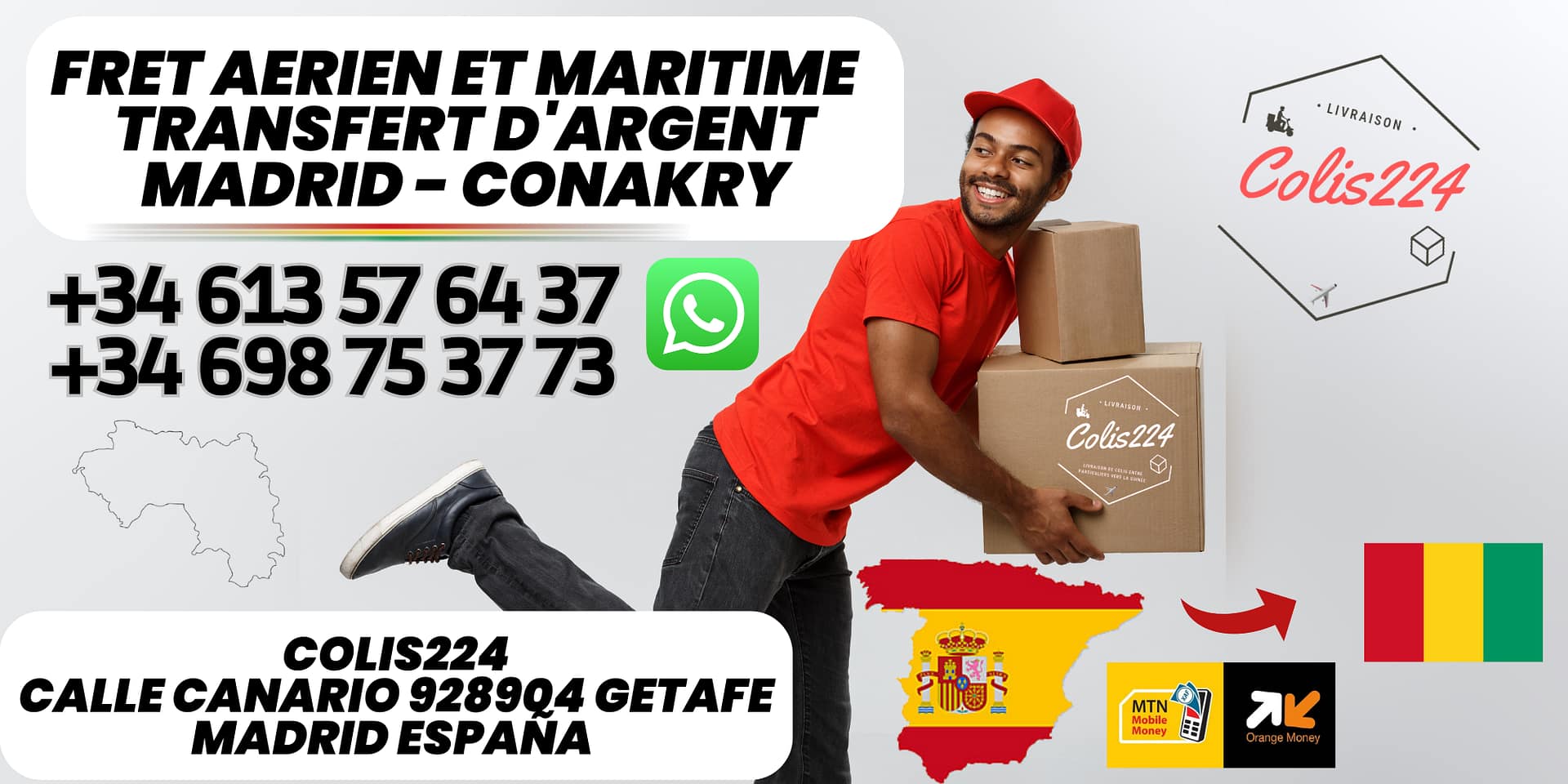 adresse colis224 Madrid Getafe