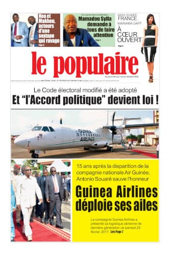 Le Populaire n°550 du lundi 27 février 2017 Edition nationale et internationale