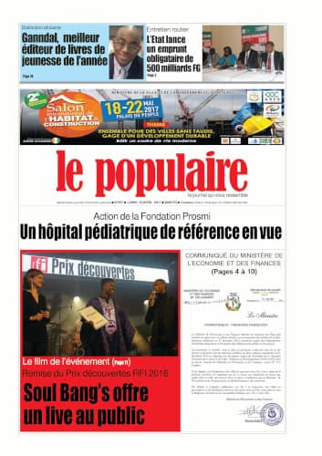 Le Populaire n°557 du lundi 10 avril 2017 EDITION INTERNATIONALE