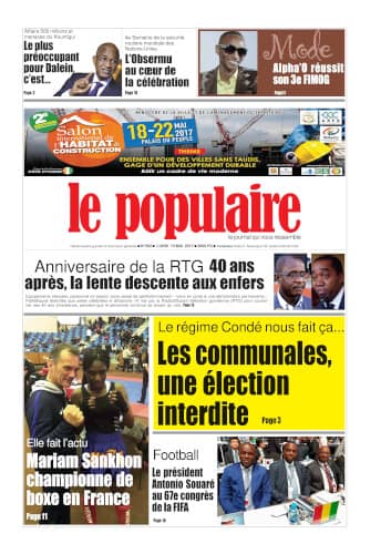 Le Populaire n°562 du lundi 15 avril 2017 Edition internationale