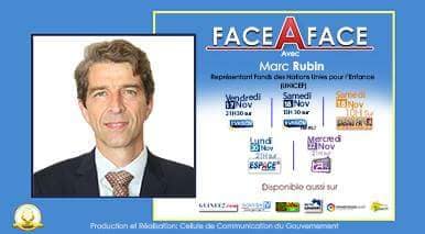 "Face à Face" avec Marc Rubin Représentant du Fonds des Nations Unies pour l'Enfance (UNICEF) en Guinée. 2 FB IMG 1511119009944