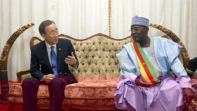 LE SOUDAN DU SUD EST "AU BORD DU GOUFFRE", AVERTIT BAN KI-MOON 6 Cavayé Yéguié Djibril et le sécrétaire général de l'ONU Ban Kimoune