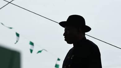NIGERIA: UN ANCIEN PORTE-PAROLE DU PRÉSIDENT JONATHAN ARRÊTÉ 4 Le président nigérian sortant Goodluck Jonathan, le 29 mai 2015 à Abuja | POOL/AFP/Archives | SUSAN WALSH