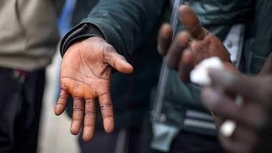 Démantèlement d'un réseau d'immigration clandestine entre la France et le Sénégal 4 Des clandestins à Melilla en Espagne le 10 mars 2014 | AFP/Archives | JOSE COLON