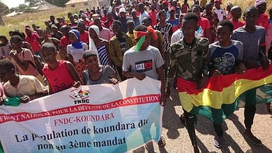 FNDC-Koundara à battu le pavé ce matin pour protester contre le projet d'assassinat de notre jeune démocratie. 9 2467AB98 BE05 4B14 A9F0 B3F05399FDF6
