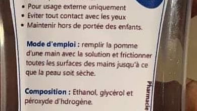 Dr A.Touré, Docteur en Pharmacie, "Pharmacie Lambanyi-Centre", produit lui-même une solution hydroalcoolique qui est vendue à un prix très raisonnable ( 30.000 à 40.000 GNF). 8 E1F2CB4B 2D94 41DD BB9E 62ECE6A50105