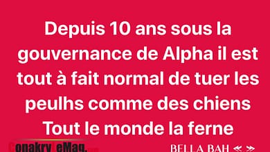Bella Bah tuerie sur l'axe "Une âme pour une âme si non ça s'arrêtera pas" 8 Guinee bella bah sur les tueries de l'axe