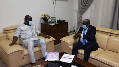 L'ambassadeur de la Guinée Bissau reçu à la diplomatie guinéenne 7 Ibrahima Khalil KABA et Ernesto Mountaga DIALLO, Ambassadeur de la République de Guinée Bissau à Conakry.
