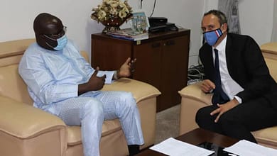 Marc FONBAUSTIER, Ambassadeur de France en Guinée chez le nouveau ministre des Affaires étrangères Khalil Kaba 3 SE Dr. Ibrahima Khalil KABA