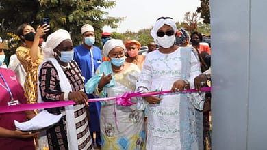 La cérémonie inaugurale de l’Unité de Prise en charge chirurgicale des femmes et filles souffrant de fistule obstétricale au Centre National de Formation Sociale Appliquée Jean Paul II. 7 FB IMG 1615013430828