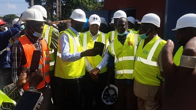 Le Ministre Abé Sylla visite certains sites d’EDG 9 Le Ministre Abé Sylla visite certains sites d’EDG