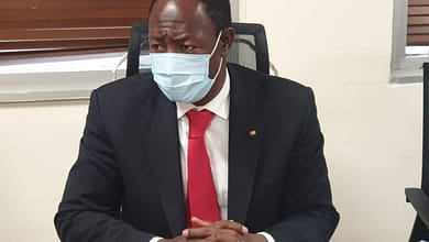 Le Ministre des Mines et de la Géologie M. Moussa Magassouba a reçu ce jeudi 18 novembre 2021 l'union nationale des Orpailleurs. 3 Le Ministre des Mines et de la Géologie M. Moussa Magassouba