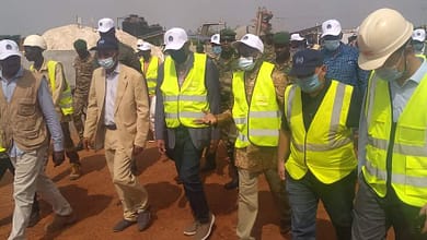 Le Ministre Abé SYLLA visite les chantiers de l'OMVG à Boké 1 FB IMG 1639765530790