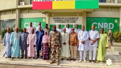 Chambre de commerce : le colonel Doumbouya rencontre le nouveau bureau 8 FB IMG 1647766357186