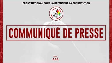 La Coordination nationale du FNDC a pris bonne note de la communication issue de la conférence des chefs d'Etat de la CEDEAO, tenue au Ghana le 25 mars 2022, sur la situation sociopolitique en Guinée. 6 FB IMG 1648573942196