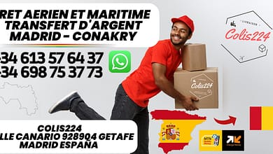 Nouveau point relais envois de colis Madrid vers Conakry Colis224 1 adresse colis224 Madrid Getafe