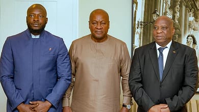Munich : Rencontre stratégique entre le Général Amara Camara et John Dramani Mahama 4 Amara Camara et John Dramani Mahama