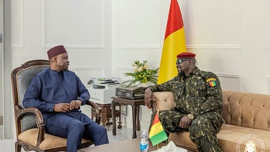 Ousmane Sonko et le General Mamadi Doumbouya