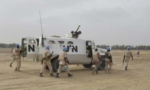 Des soldats de la force de paix de l'Onu en patrouille le 12 mai 2015 à Tombouctou | AFP/Archives | ALOU SISSOKO
