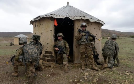 Des soldats américains s'entraînent à Thiès