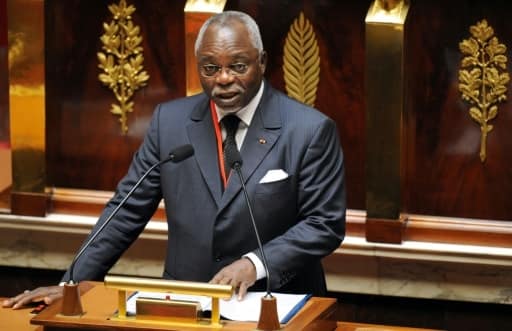 L'ex-président de l'Assemblée nationale du Gabon et candidat à l'élection présidentielle de 2016, Guy Nzouba-Ndama, le 5 juillet 2009 à Paris | AFP/Archives | BORIS HORVAT