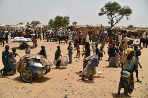 Le camp près de Diffa qui accueille des réfugiés et des déplacés internes fuyant le groupe jihadiste nigérian Boko Haram dans le sud-est du Niger , le 16 juin 2016 | AFP | ISSOUF SANOGO