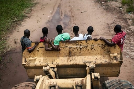 Sur le chantier de l'Université maritime d'Okerenkoko, au Nigeria, le 8 juin 2016 | AFP/Archives | STEFAN HEUNIS