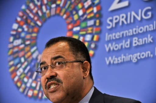 L'ancien ministre mozambicain des Finances Manuel Chang, le 21 avril 2012 à Washington | AFP | NICHOLAS KAMM