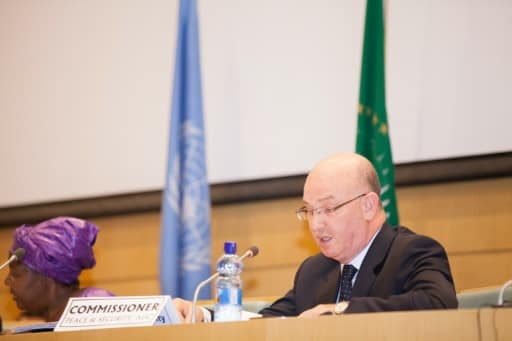Le Commissaire Paix et Sécurité de l'Union africaine Smail Chergui, le 12 mars 2015 à Addis Abeba | AFP/Archives | ZACHARIAS ABUBEKER