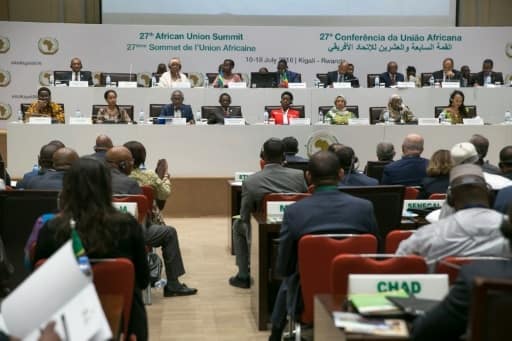 Des participants au 27e sommet des chefs d'Etat de l'Union africaine (UA) à Kigali, le 16 juillet 2016 | AFP | CYRIL NDEGEYA