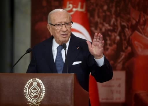 Le président tunisien Béji Caïd Essebsi, à Carthage le 13 juillet 2016 | AFP/Archives | FETHI BELAID