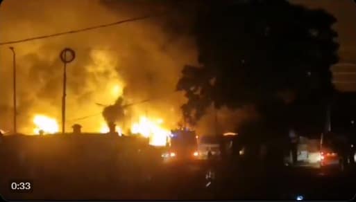 incendie depot carburant à kaloum