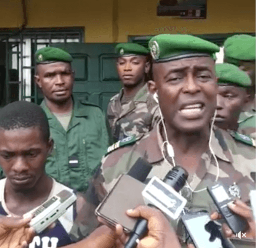 porte parole de la gendarmerie nationale, M. Mamadou Alpha Barry