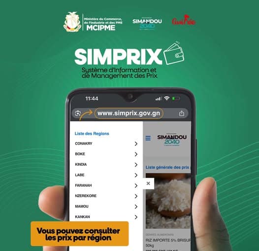 simprix systeme d'informationet de management des prix en République de Guinée