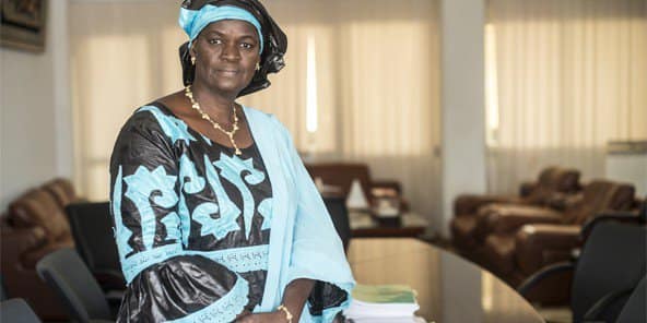 La Ministre des Travaux Publics Oumou Camara