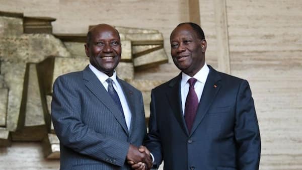 Daniel Kablan Ducan et Alassane Ouattara