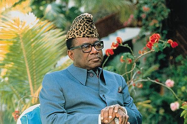 L'ancien président Zaïrois Sese_Seko_Mobutu