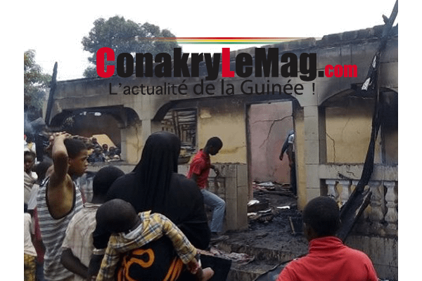 Kindia un incendie à couté la vie à quatre personnes